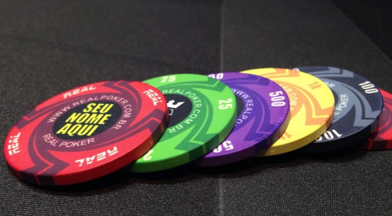 Complemento Fichas de Poker Personalizadas em Cerâmica